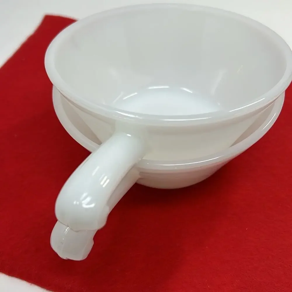 Vintage Anchor Hocking Fire King One Handle Chili Cereal Soup Bowls Set of 2